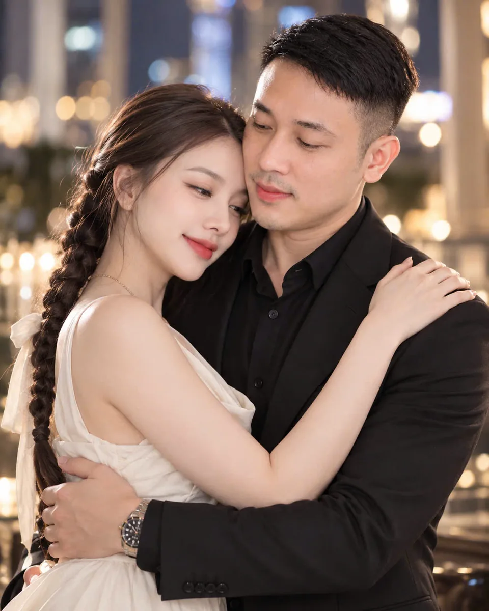Cặp đôi trưởng thành gần gũi, kín đáo trong ánh đèn tối ấm áp — ảnh chủ dự án cung cấp